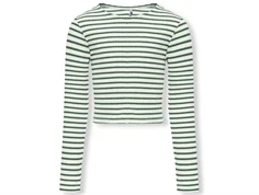 Kids ONLY cloud dancer/hedge green stribet top